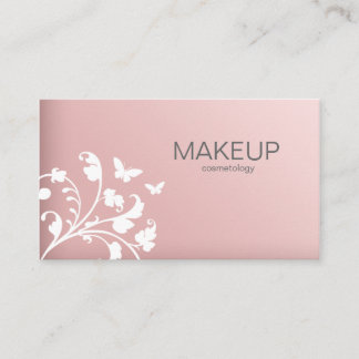 Maquillage Artiste Carte de visite Fleur rose