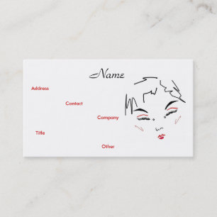 Maquillage Artiste Carte de visite tendance VI