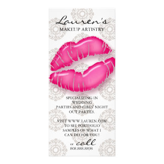 Maquillage Artiste Cartes de Marketing Beauté Lèvr