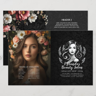 Maquillage Artiste Coiffure Stylo Menu Prix Bifold