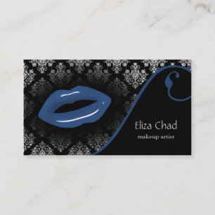 Maquillage bleu Carte de visite