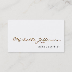 Maquillage Calligraphie Artiste Profession Carte d