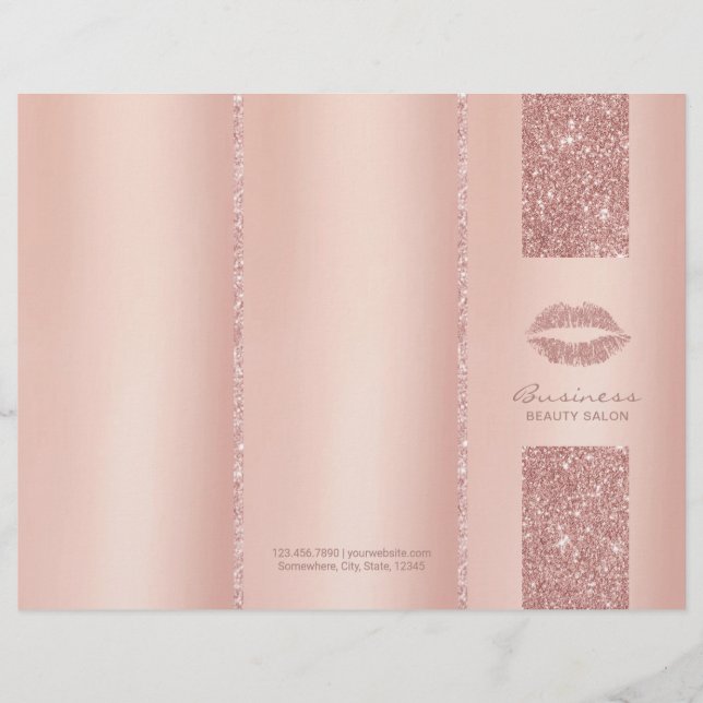 Maquillage des lèvres Artiste Rose Or Tri-Fold Bru (Devant)