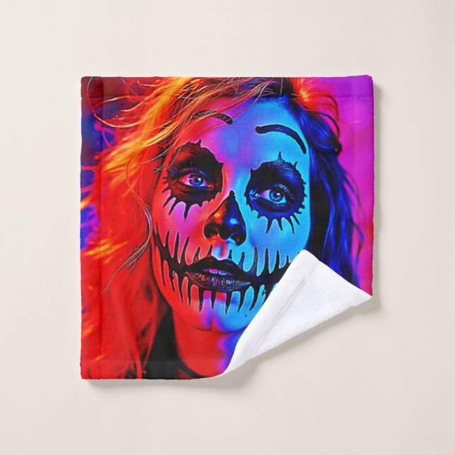 Maquillage d'Halloween (Gant de toilette)