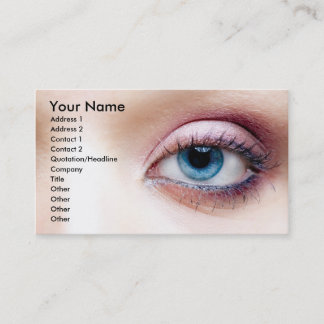 maquillage d'oeil de modèle de carte de visite