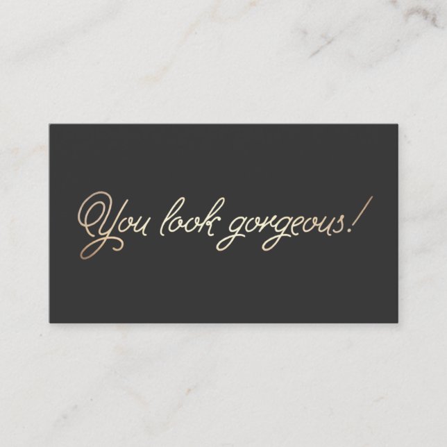 Maquillage et coiffure Typographie Or Rendez-vous (Devant)