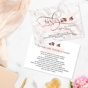 Maquillage Eyebrow Eyes Lashes Carte de soins post