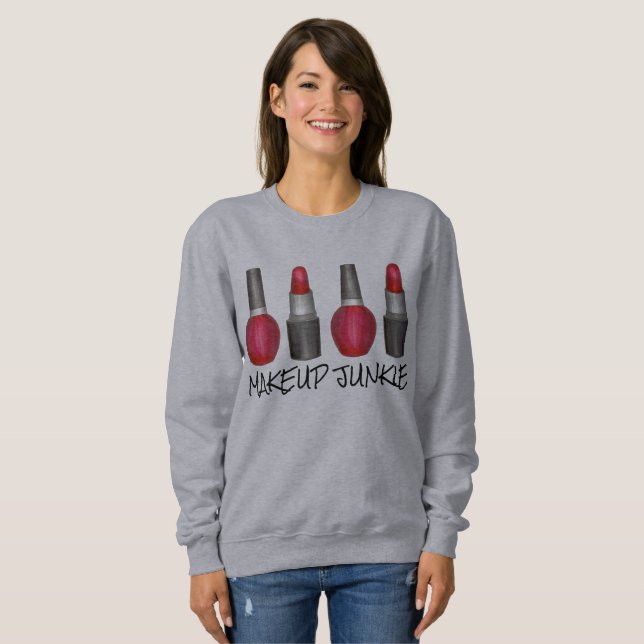 Maquillage Junkie Red Lipstick Clou Sweatshirt pol (Devant entier)