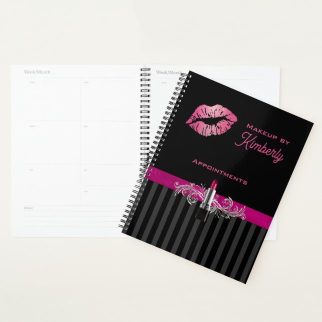 Maquillage noir et rose (Devant avec enveloppe)