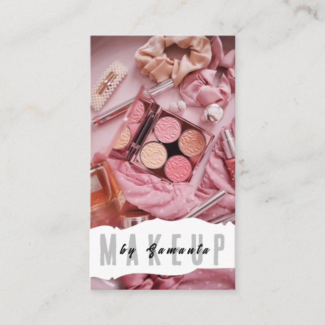 Maquillage PMU Microbling Henna Salon Carte de vis (Devant)