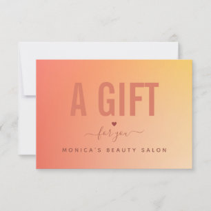 Maquillage Spa minimaliste Orange Gradient Beauté 