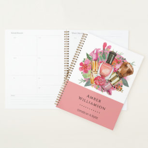Maquilleuse Moderne Rose Aquarelle Féminine Chic