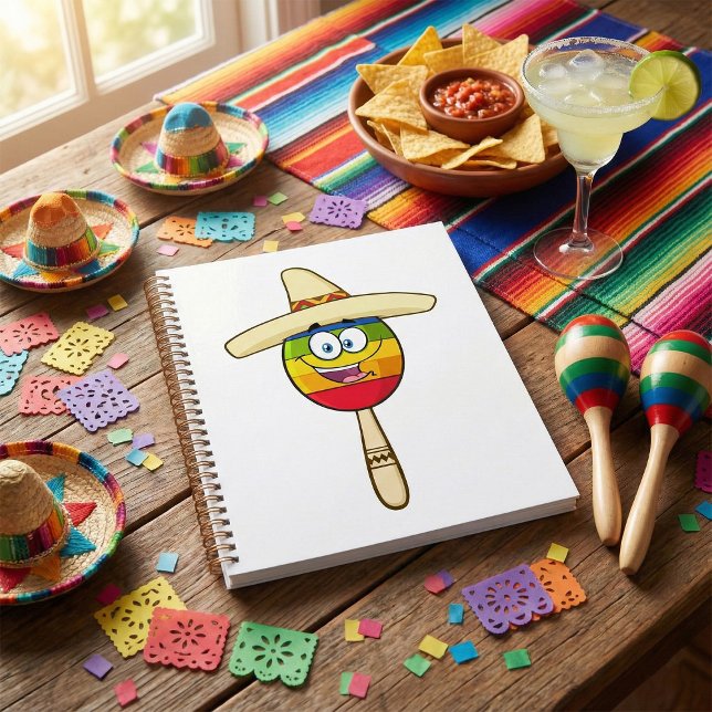 Maraca avec Sombrero Fiesta Colorée (Créateur téléchargé)