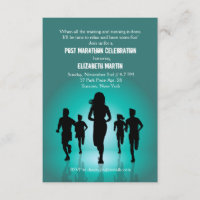 Marathon couru - invitation de partie de marathon