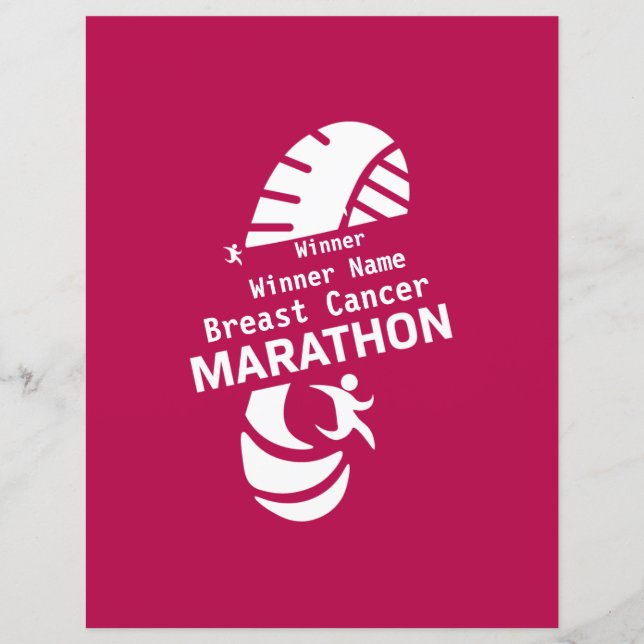 Marathon de charité promotion de marchandises (Devant)