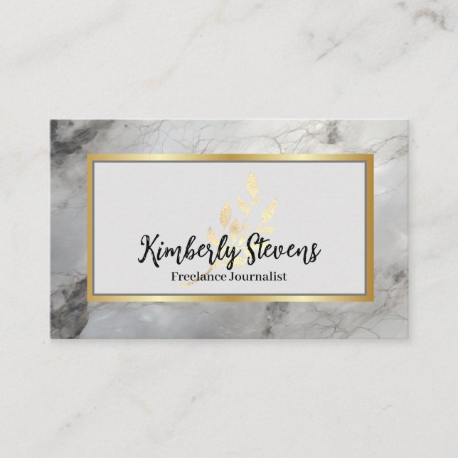 Marble Dream Gold Leaf Carte de visite MW1001 (Devant)