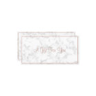 Marble Rose Gold Salon Certificat cadeau moderne
