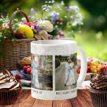 Marble Wedding 3 Photo Mug<br><div class="desc">Personalized photo mug featuring your own tableaux,  image med by an elegant marble design. Beautiful as a Save the Date or engag or as a wedding gift for the newly weds .</div>