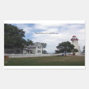 Marblehead Lighthouse & keepershouse autocollant