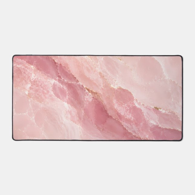 Marbre Abstrait en Quartz Rose Luxueux (Recto)