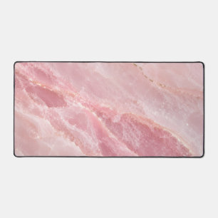 Marbre Abstrait en Quartz Rose Luxueux
