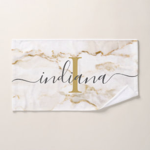 Marbre aspect Monogramme Chic Personnalisé