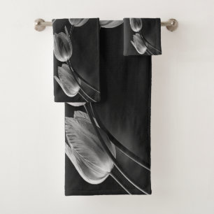 Marbre blanc avec Tulipes grises sous-exposées