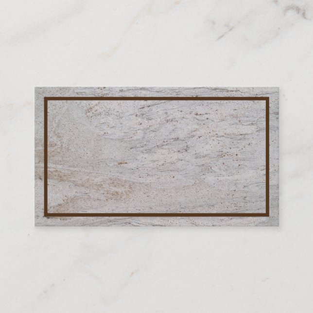 Marbre blanc Carte de visite texturé (Devant)