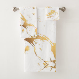 Marbre blanc d'or AcryliquePeinture L'Art Abstrait