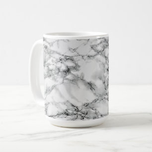 Marbre blanc en pierre de café Mug - Moderne