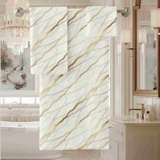 Marbre blanc et or de luxe (Créateur téléchargé)