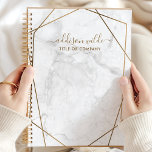 Marbre blanc géométrique Or Abstrait<br><div class="desc">Améliorez votre planification et votre organisation grâce à ce planificateur d'affaires élégant. Le design chic présente un arrière - plan en marbre blanc aux accents géométriques dorés abstraits,  créant un look moderne et professionnel. Avec un espace suffisant pour les notes,  les rendez-vous et les objectifs, </div>