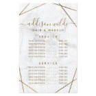 Marbre blanc géométrique Or Prix Abstrait