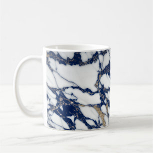 Marbre blanc Giled Marine Blue Agate Mug