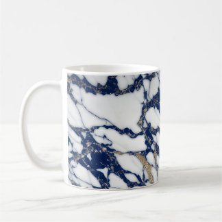 Marbre blanc Giled Marine Blue Agate Mug