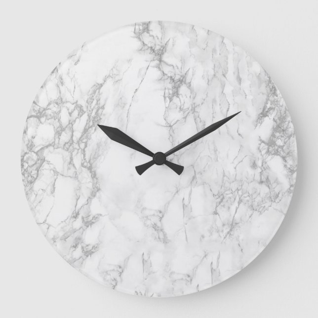 Marbre blanc Grande horloge ronde (Recto)