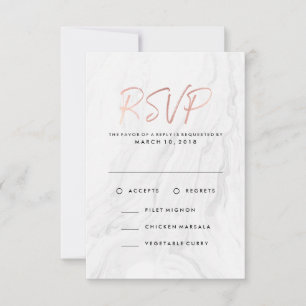 Marbre Blanc Moderne Or Rose   Menu de réponse de 