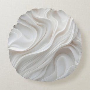 Marbre blanc moderne ronde Vague Coussin décorativ