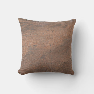 Marbre blanc rose ou Brown Coussin texturé
