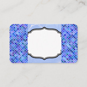 Marbre bleu Cartes de visite géométriques