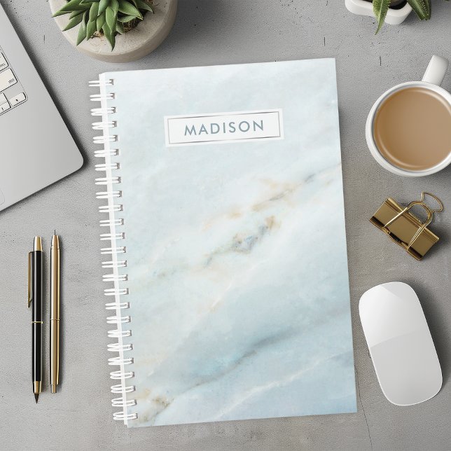 Marbre Bleu Nom Personnalisé Sur Mesure (Créateur téléchargé)