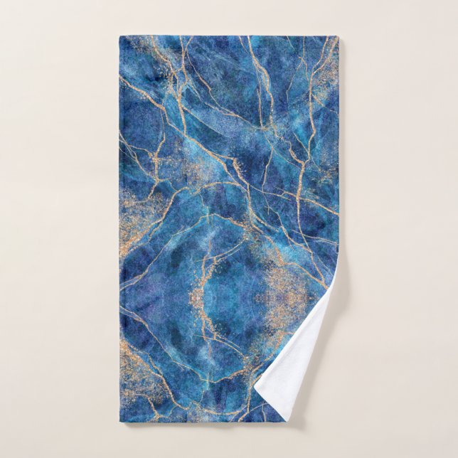 Marbre bleu or assez (Serviette à main)