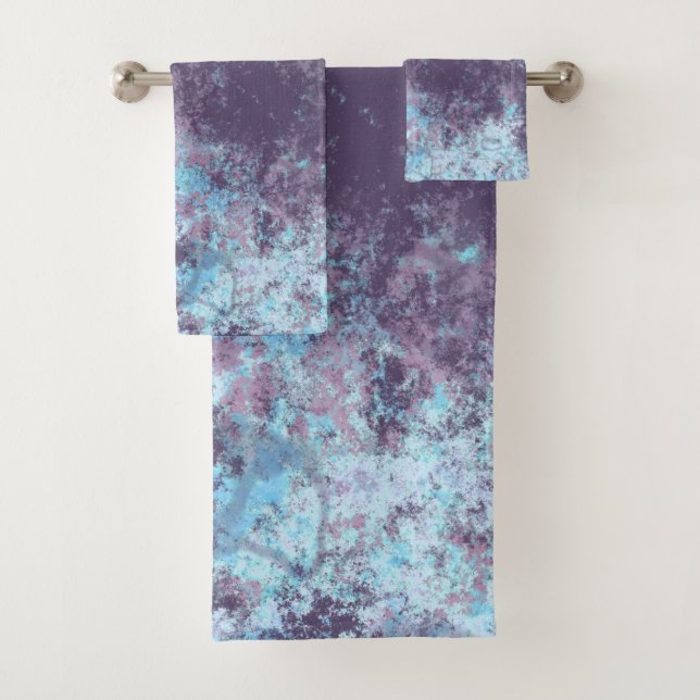 Marbre bleu, rose et violet Abstrait (En situation)