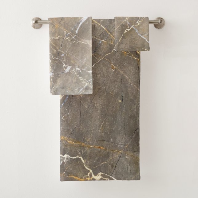 Marbre Brun Moderne de Style Pierre Marble à Motif (En situation)