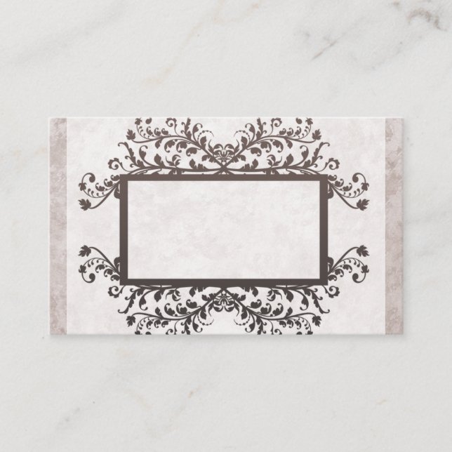 Marbre clair Tan Cartes de visite plus grand (Devant)