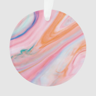 marbre couleur crème Acrylique Cercle Ornamen