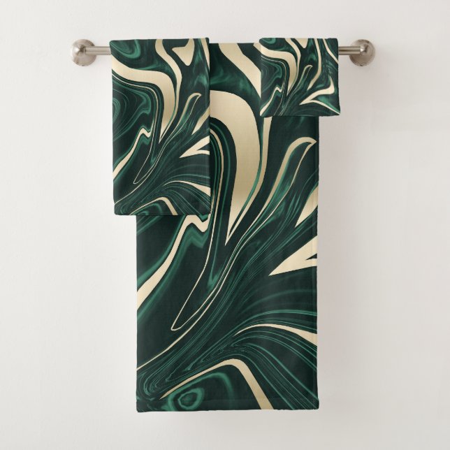 Marbre d'or noir vert émeraude #3 (Faux Foil) (En situation)