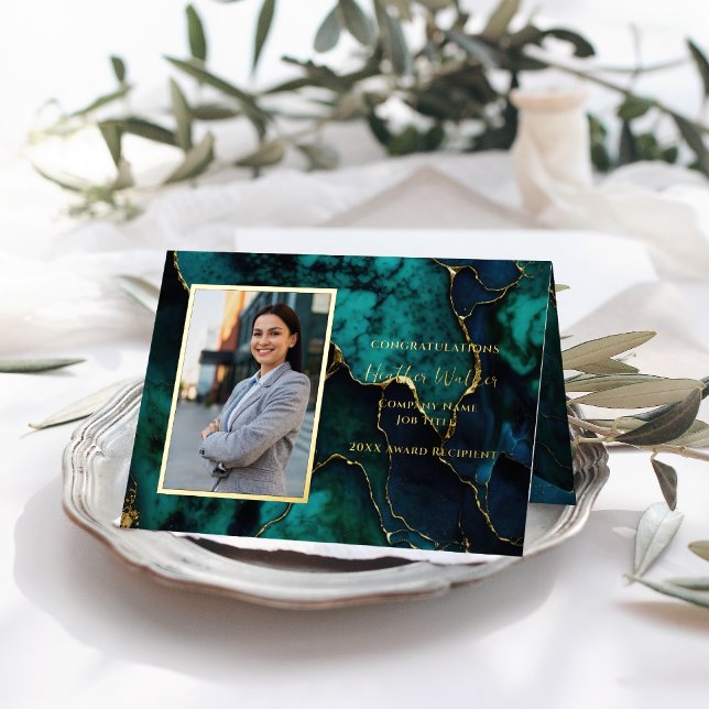 Marbre élégant | Carte de place d'invité honorée (Créateur téléchargé)