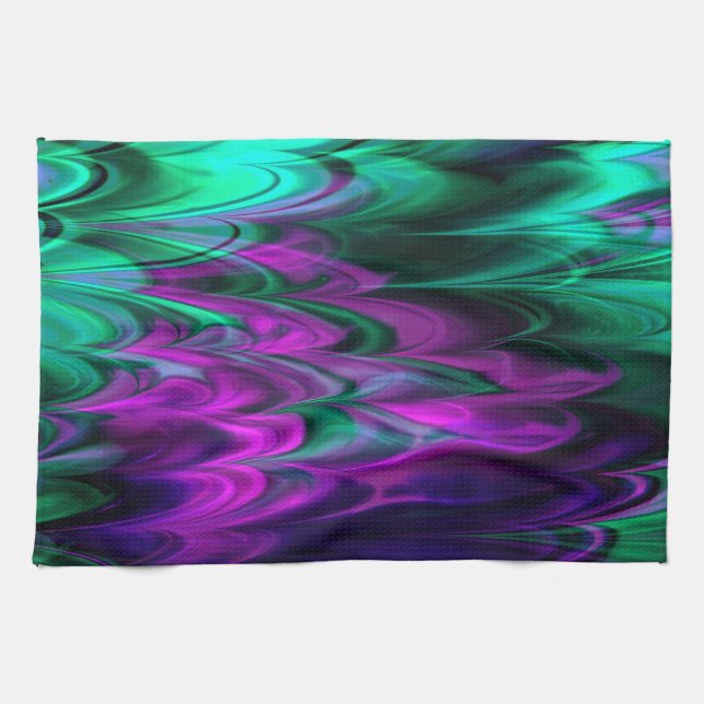 Marbre fractal 4-2 Serviette de cuisine (Horizontal)