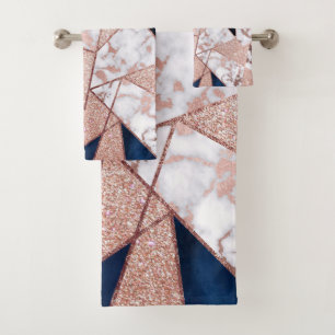 Marbre géométrique de la Parties scintillant Rose